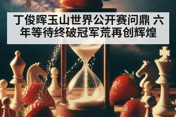 丁俊晖玉山世界公开赛问鼎 六年等待终破冠军荒再创辉煌